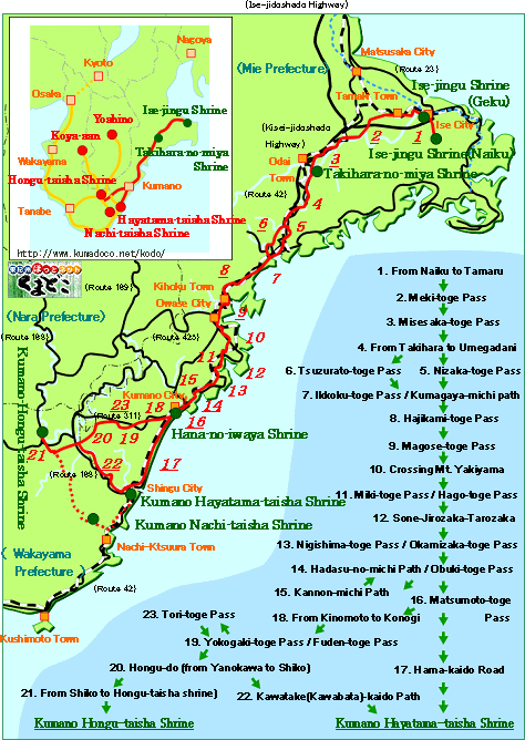 "Ise-ji Route" Map